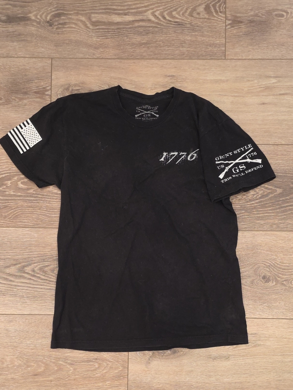 Grunt Style Black Short Sleeve 1776 Graphic Tee